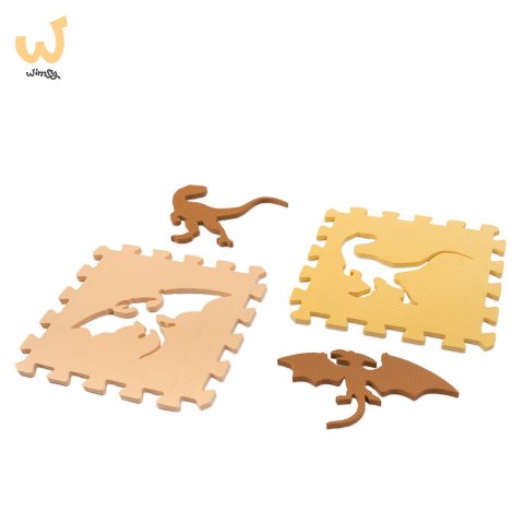 Mata edukacyjna piankowa puzzle kojec brązowa 143 x 143 cm 36 elementów Mata edukacyjna piankowa puzzle kojec brązowa 143 x 143 cm 36 elementów