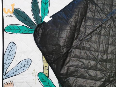 Mata plażowa koc piknikowy biwakowy palmy 200x200 Mata plażowa koc piknikowy biwakowy palmy 200x200