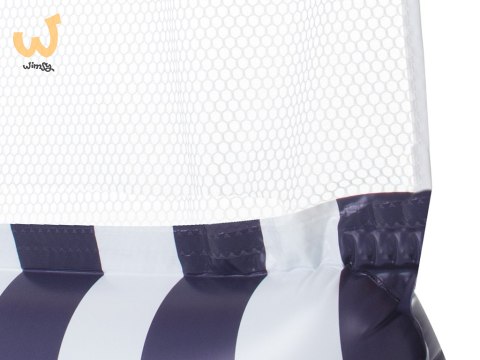 Materac dmuchany hamak wodny fotel krzesło do pływania 120 x 70 cm granatowy Materac dmuchany hamak wodny fotel krzesło do pływania 120 x 70 cm granatowy