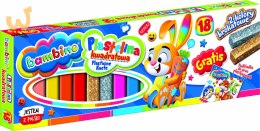 Plastelina kwadratowa Bambino 18 kolorów
