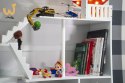 Regał na książki dla dzieci półka domek na zabawki 2w1 LULILO CALLA 116cm XXL