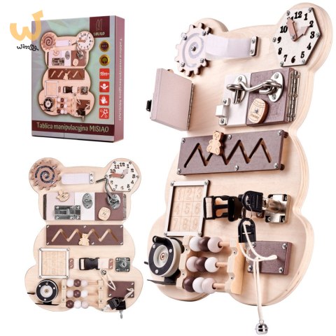 Tablica manipulacyjna sensoryczna LULILO MISIAO Tablica manipulacyjna sensoryczna LULILO MISIAO
