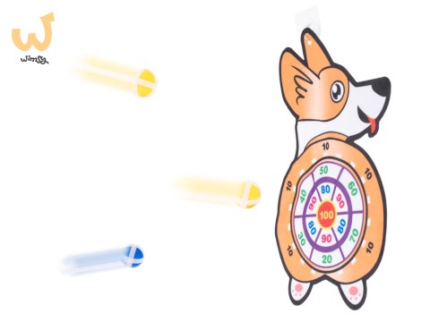 Tarcza Dart z rzutkami piłkami na rzep corgi Tarcza Dart z rzutkami piłkami na rzep corgi
