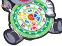 Tarcza Dart z rzutkami piłkami na rzep zebra
