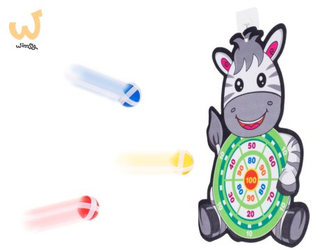 Tarcza Dart z rzutkami piłkami na rzep zebra Tarcza Dart z rzutkami piłkami na rzep zebra