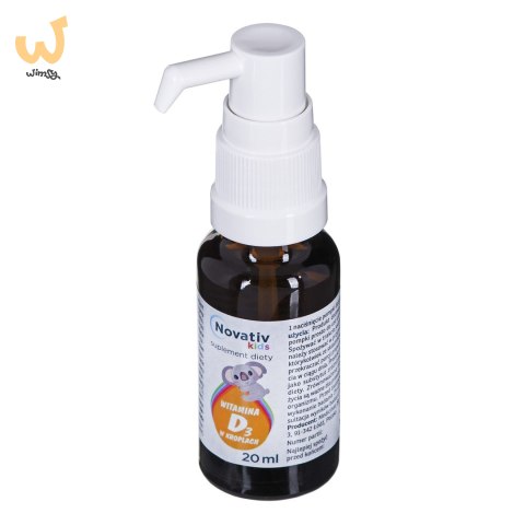 Novativ Kids Witamina D3 w kroplach 20ml Novativ Kids Witamina D3 w kroplach 20ml