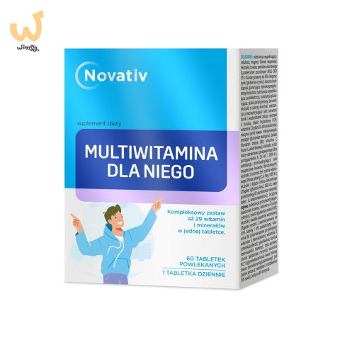 Novativ Multiwitamina dla Niego 60 tabletek powlekanych Novativ Multiwitamina dla Niego 60 tabletek powlekanych