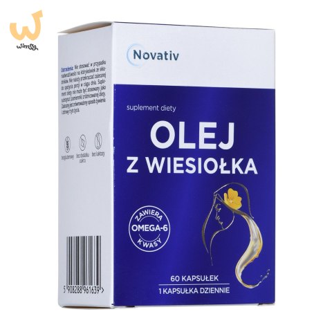Novativ Olej z wiesiołka 60 kapsułek Novativ Olej z wiesiołka 60 kapsułek