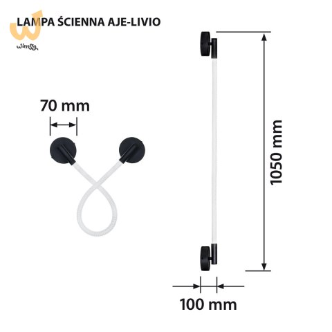 Lampa ścienna LED Activejet AJE-AJE-LIVIO WW Lampa ścienna LED Activejet AJE-AJE-LIVIO WW