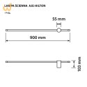 Lampa ścienna LED Activejet AJE-HILTON Patyna WW