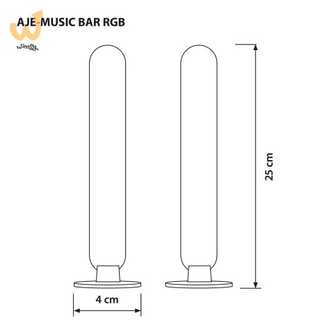 Lampka muzyczna LED Activejet AJE-MUSIC BAR RGB Lampka muzyczna LED Activejet AJE-MUSIC BAR RGB
