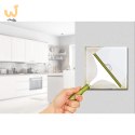 MACLEAN DOTYKOWY WŁĄCZNIK ŚWIATŁA, POJEDYŃCZY, SZKLANY, BIAŁY Z OKRĄGŁYM PRZYCISKIEM WYMIARY 86X86MM MCE702W