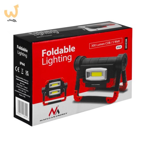 MACLEAN LAMPA ROBOCZA WARSZTATOWA LED COB 300 LM, 3 TRYBY ŚWIECENIA, ZASILANIE 4XAA, TEMP. BARW.6500K MCE439 MACLEAN LAMPA ROBOCZA WARSZTATOWA LED COB 300 LM, 3 TRYBY ŚWIECENIA, ZASILANIE 4XAA, TEMP. BARW.6500K MCE439