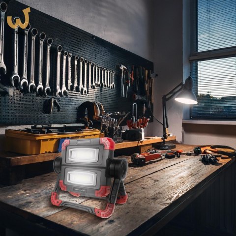 MACLEAN LAMPA ROBOCZA WARSZTATOWA LED COB 300 LM, 3 TRYBY ŚWIECENIA, ZASILANIE 4XAA, TEMP. BARW.6500K MCE439 MACLEAN LAMPA ROBOCZA WARSZTATOWA LED COB 300 LM, 3 TRYBY ŚWIECENIA, ZASILANIE 4XAA, TEMP. BARW.6500K MCE439