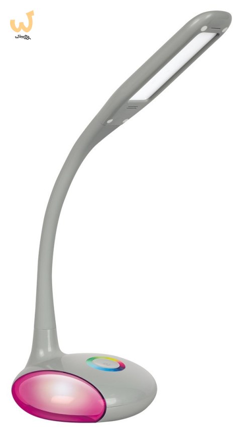 Nowoczesna lampka na biurko wielokolorowa RGB LED Activejet VENUS RGB szara z funkcją oświetlenia nocnego Nowoczesna lampka na biurko wielokolorowa RGB LED Activejet VENUS RGB szara z funkcją oświetlenia nocnego