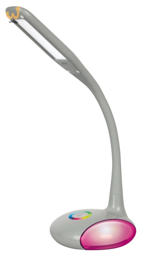 Nowoczesna lampka na biurko wielokolorowa RGB LED Activejet VENUS RGB szara z funkcją oświetlenia nocnego Nowoczesna lampka na biurko wielokolorowa RGB LED Activejet VENUS RGB szara z funkcją oświetlenia nocnego