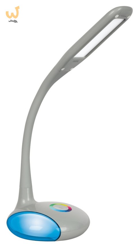Nowoczesna lampka na biurko wielokolorowa RGB LED Activejet VENUS RGB szara z funkcją oświetlenia nocnego Nowoczesna lampka na biurko wielokolorowa RGB LED Activejet VENUS RGB szara z funkcją oświetlenia nocnego