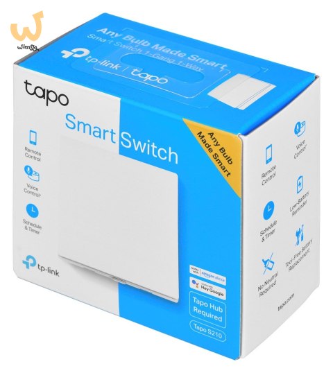 TP-Link Tapo S210 WYŁĄCZNIK światła Smart Wifi (jednobiegunowy, pojedynczy, biały) TP-Link Tapo S210 WYŁĄCZNIK światła Smart Wifi (jednobiegunowy, pojedynczy, biały)