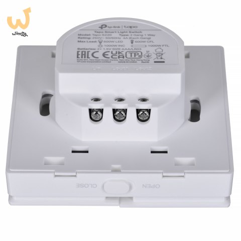 TP-Link Tapo S220 WYŁĄCZNIK światła Smart Wifi (jednobiegunowy, podwójny, biały) TP-Link Tapo S220 WYŁĄCZNIK światła Smart Wifi (jednobiegunowy, podwójny, biały)