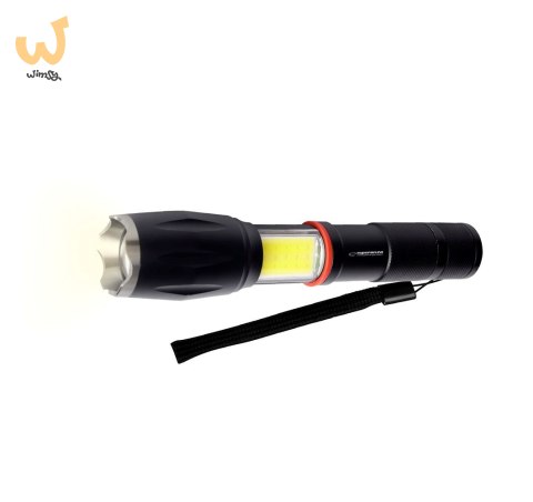 ESPERANZA ALUMINIOWA LATARKA ZE ŚWIATŁEM BOCZNYM COB DIONE EOT070 ESPERANZA ALUMINIOWA LATARKA ZE ŚWIATŁEM BOCZNYM COB DIONE EOT070
