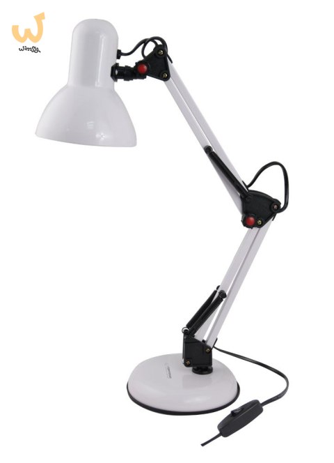 ESPERANZA LAMPKA BIURKOWA E27 AVIOR BIAŁA ELD112W ESPERANZA LAMPKA BIURKOWA E27 AVIOR BIAŁA ELD112W