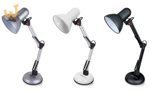 ESPERANZA LAMPKA BIURKOWA E27 AVIOR BIAŁA ELD112W ESPERANZA LAMPKA BIURKOWA E27 AVIOR BIAŁA ELD112W