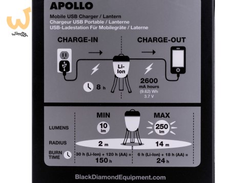 Lampa campingowa Black Diamond Apollo - graphite Lampa campingowa Black Diamond Apollo - graphite