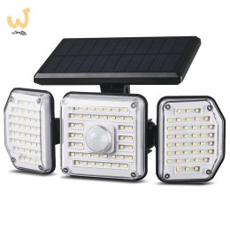 MACLEAN SOLARNA LAMPA LED Z CZUJNIKIEM RUCHU IP65 4W 3 TRYBY PRACY MCE615