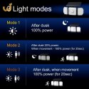 MACLEAN SOLARNA LAMPA LED Z CZUJNIKIEM RUCHU IP65 4W 3 TRYBY PRACY MCE615