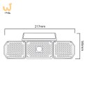 MACLEAN SOLARNA LAMPA LED Z CZUJNIKIEM RUCHU IP65 4W 3 TRYBY PRACY MCE615