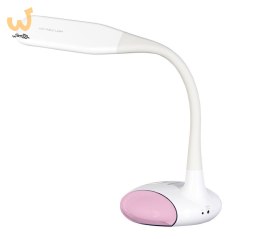 Nowoczesna lampka na biurko wielokolorowa RGB LED Activejet VENUS RGB biała z funkcją oświetlenia nocnego