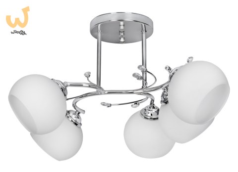 Żyrandol klasyczna lampa sufitowa wisząca Activejet IRMA Nikiel 5xE27 do salonu Żyrandol klasyczna lampa sufitowa wisząca Activejet IRMA Nikiel 5xE27 do salonu