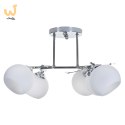 Żyrandol klasyczna lampa sufitowa wisząca Activejet IRMA Nikiel 5xE27 do salonu