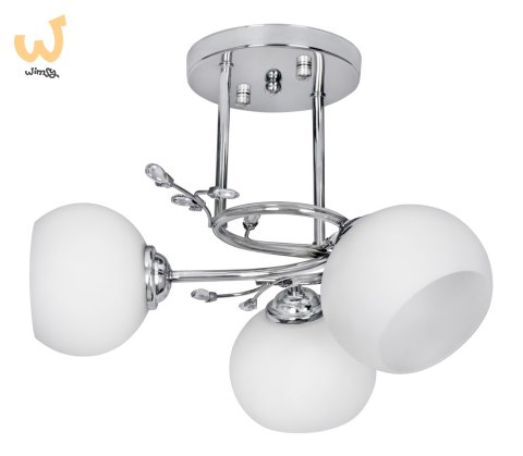 Żyrandol klasyczna lampa sufitowa wisząca Activejet IRMA Nikiel potrójna 3xE27 do salonu Żyrandol klasyczna lampa sufitowa wisząca Activejet IRMA Nikiel potrójna 3xE27 do salonu