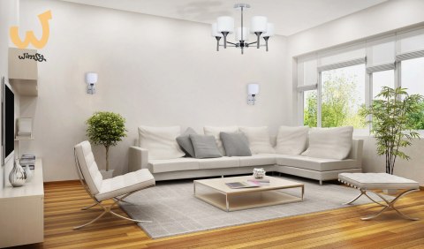 Żyrandol klasyczna lampa sufitowa wisząca Activejet MIRA Chrom 5xE27 do salonu Żyrandol klasyczna lampa sufitowa wisząca Activejet MIRA Chrom 5xE27 do salonu
