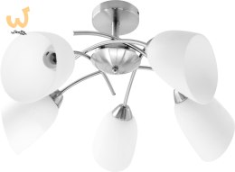 Żyrandol klasyczna lampa sufitowa wisząca Activejet NIKITA Nikiel 5xE27 do salonu