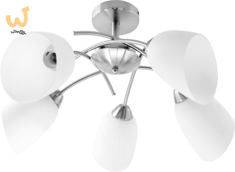 Żyrandol klasyczna lampa sufitowa wisząca Activejet NIKITA Nikiel 5xE27 do salonu Żyrandol klasyczna lampa sufitowa wisząca Activejet NIKITA Nikiel 5xE27 do salonu
