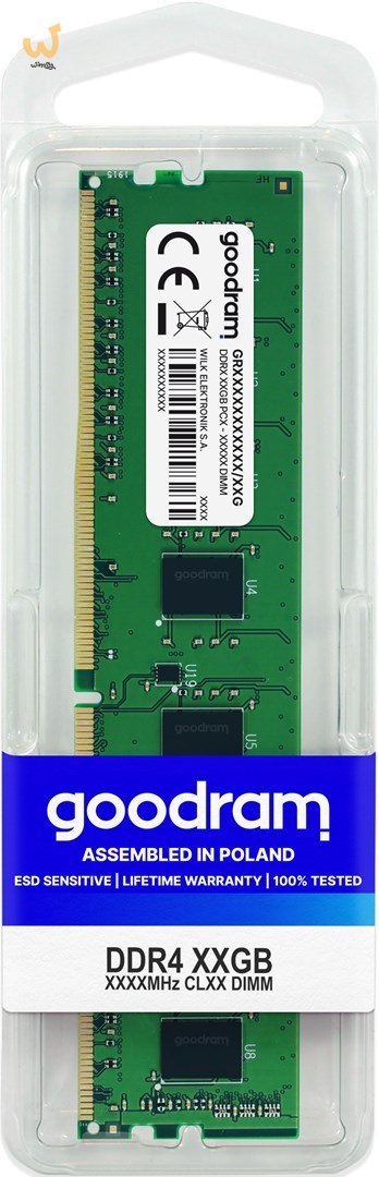 GOODRAM DDR4 16GB PC4-25600 3200MHz CL22 1024x8 GOODRAM DDR4 16GB PC4-25600 3200MHz CL22 1024x8