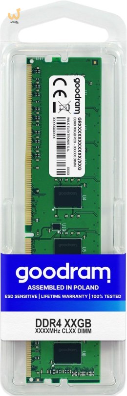 GOODRAM DDR4 8GB PC4-25600 (3200MHz) CL22 GOODRAM 1024x8