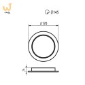 MACLEAN PANEL LED PLAFON PODTYN. SLIM 18W MCE372 R