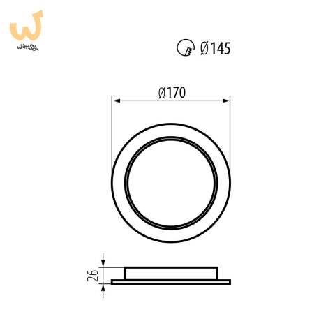 MACLEAN PANEL LED PLAFON PODTYN. SLIM 18W MCE372 R MACLEAN PANEL LED PLAFON PODTYN. SLIM 18W MCE372 R