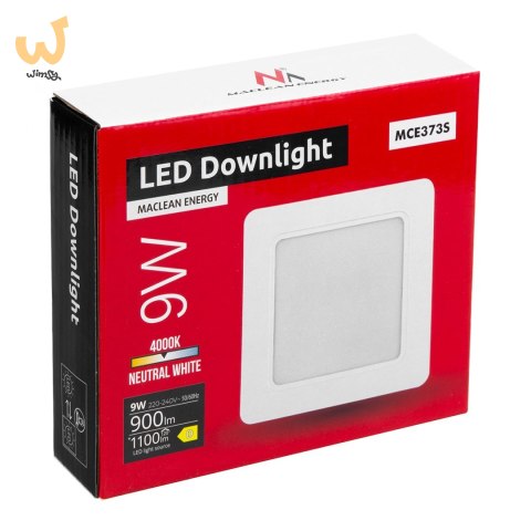 MACLEAN PANEL LED PLAFON PODTYN. SLIM 9W MCE373 S MACLEAN PANEL LED PLAFON PODTYN. SLIM 9W MCE373 S