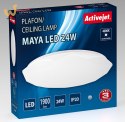Nowoczesny plafon sufitowy LED Activejet MAYA 24W
