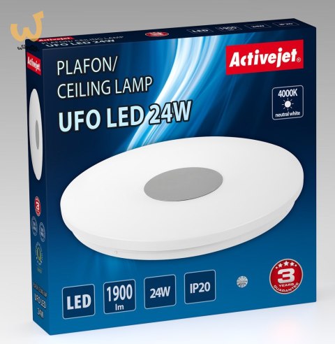 Nowoczesny plafon sufitowy LED Activejet UFO 24W Nowoczesny plafon sufitowy LED Activejet UFO 24W