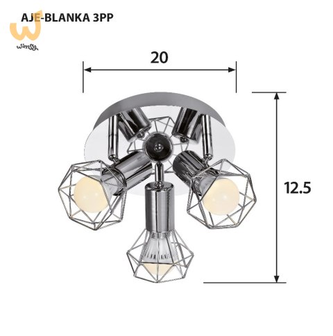 Plafon Activejet AJE-BLANKA 3PP (120 W; E14 x 3) Plafon Activejet AJE-BLANKA 3PP (120 W; E14 x 3)