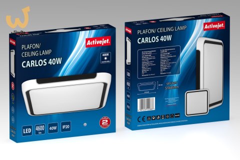 Plafon LED Activejet AJE-CARLOS 40W Plafon LED Activejet AJE-CARLOS 40W