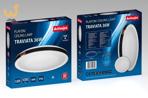 Plafon LED Activejet AJE-TRAVIATA 36W Plafon LED Activejet AJE-TRAVIATA 36W