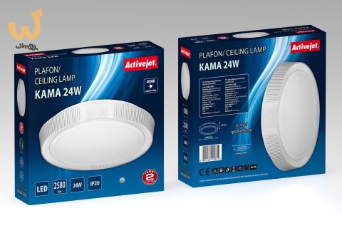 Plafon sufitowy LED Activejet AJE-KAMA 24W Plafon sufitowy LED Activejet AJE-KAMA 24W