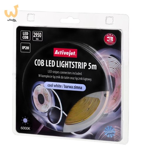 Taśma LED COB 5m barwa zimna IP20 Taśma LED COB 5m barwa zimna IP20