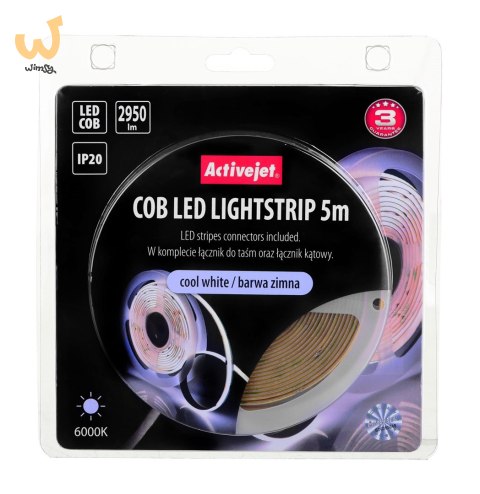 Taśma LED COB 5m barwa zimna IP20 Taśma LED COB 5m barwa zimna IP20